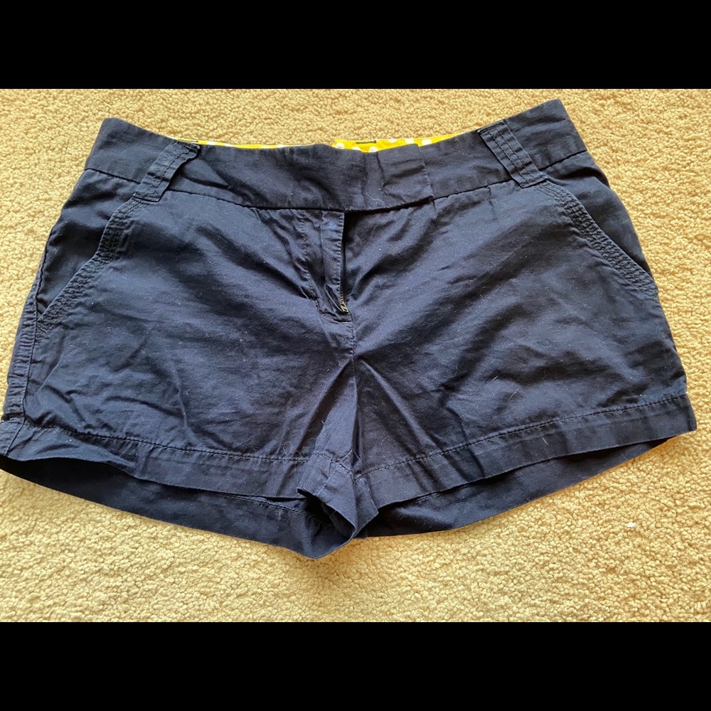 J Crew Navy Chino Shorts